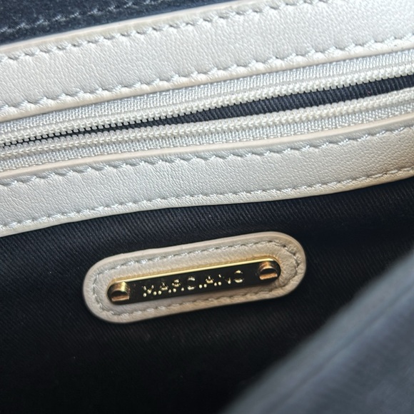 MARCIANO color block suede cream and black leather bag very clean condition. - Picture 5 of 10